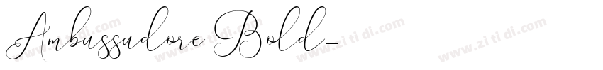 Ambassadore Bold字体转换